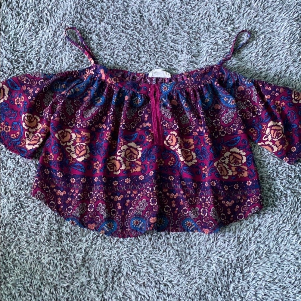 Floral LA Hearts Blouse